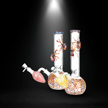 Glass Octopus Bongs Suppliers | Lotus Glass Octopus Dab Rig for Wholesalers