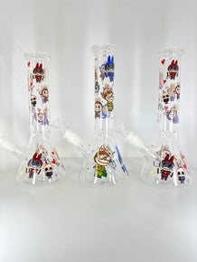 10” Character Printed Beaker Water Pipe Bongs