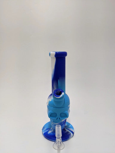 10" Unique Silicone Bong Skull Water Pipe Sc-19