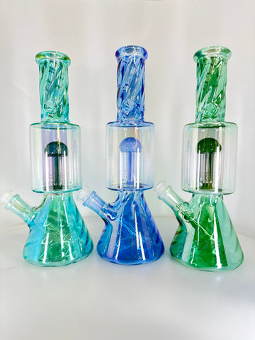 12” Electroplated Twisted Tree Peek Water Pipe