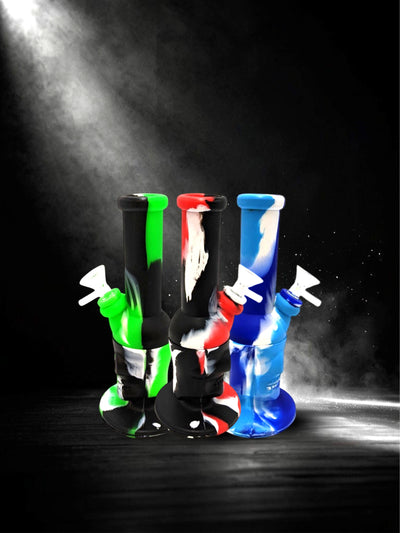 10" Unique Silicone Bong Skull Water Pipe Sc-19