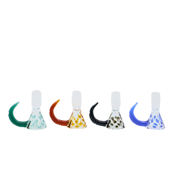 14 Male Color Dot Bowl With Horn Handle