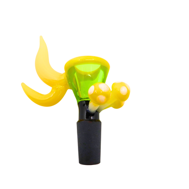 14 Male Fancy Colorful Horn Handle Bowl With Mushroom