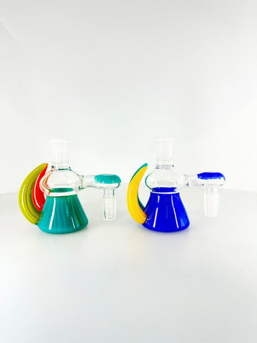 14mm 90 Degree Dry Fancy Horn Style Ash Catcher