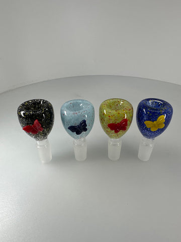 14mm Butterfly Decal Fancy Color Bowl