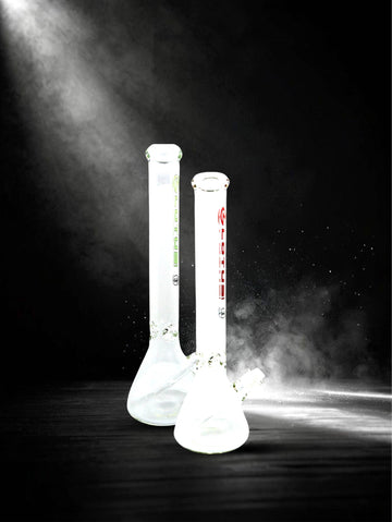18" 9mm Lotus Logo Beaker Water Pipe
