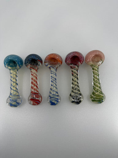 3.5” Frit  Color Twisting Spoon (50 Counts)