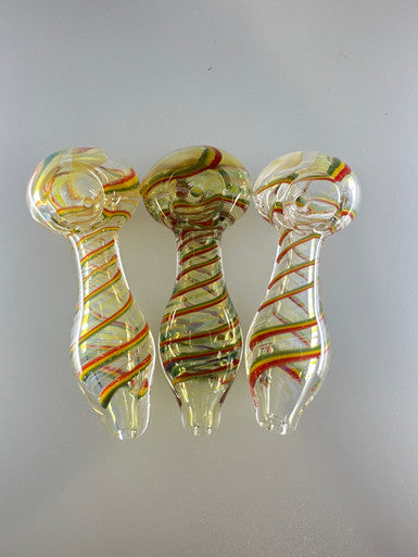 3.5” Rasta Spiral Spoon