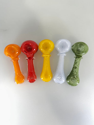 Lotus Glass 3” Color Frit Rim Spoon