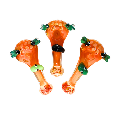 4.5" Gold Fume Bee Decal Spoon