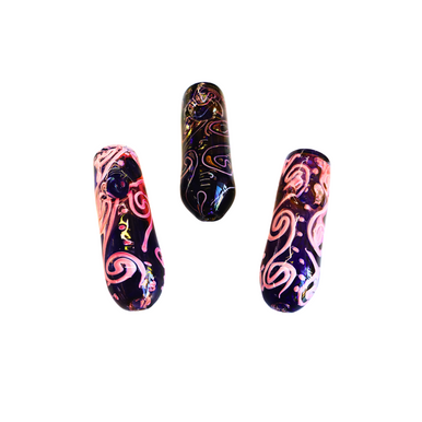 4.5" Gold Fume Cylinder Shape Spoon