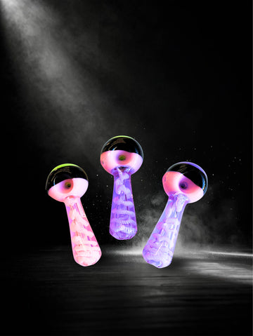 4.5" Black Joint Pink Spoon