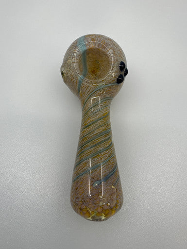 4.5” Frit color Twisting Hand Pipe