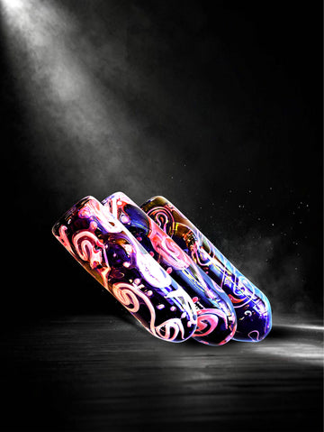 4.5" Gold Fume Cylinder Shape Spoon