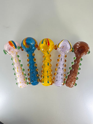 4.5” Marble Dot Color Frit Spoon