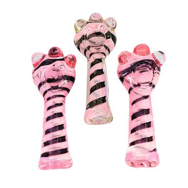 4.5" Pink & purple Dichrro Round Spoon