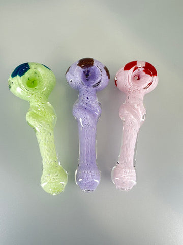 Lotus 4.5” Slime Frit Twisted Spoon