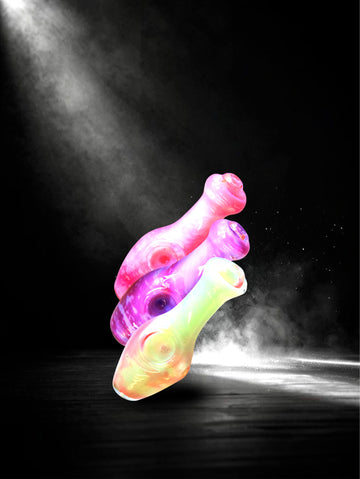 4.5" Slime Triple Glass Spoon