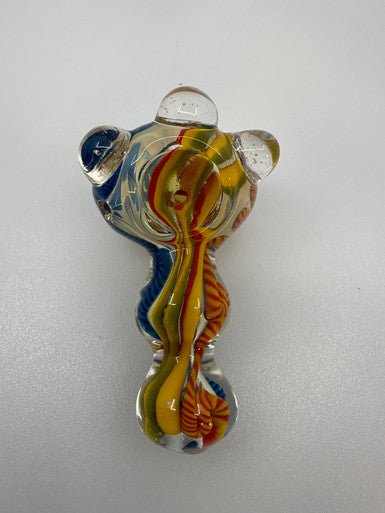 4.5” Twisting Color Marble Head Spoon