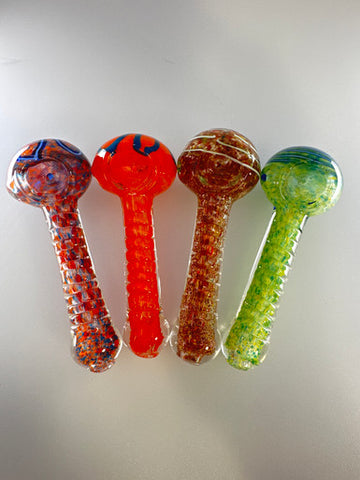 4” Colorful Frit Spoon