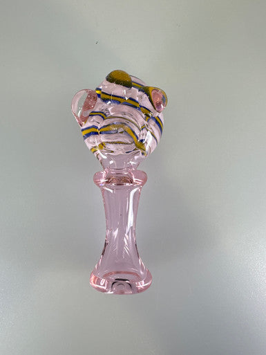 4” Pink Marble Spoon