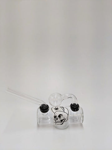 5" Thick Glass Tank Oil Bubbler Pipe OB-023