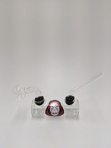 5" Thick Glass Tank Oil Bubbler Pipe OB-023