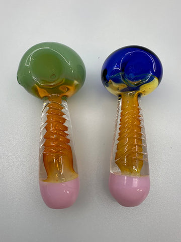 5” Slime Art Gold Fume Fancy Hand Pipe