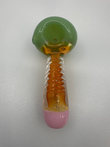 5” Slime Art Gold Fume Fancy Hand Pipe