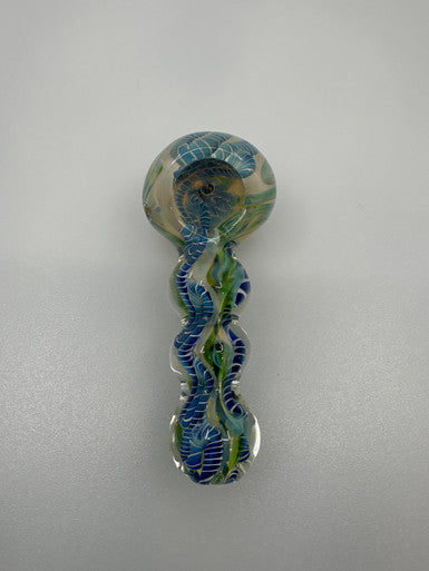 5” color Twisting Marble Ball Spoon