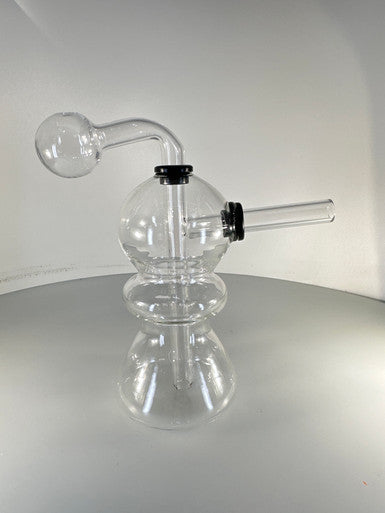 6” Clear OB Bubbler Water Pipe