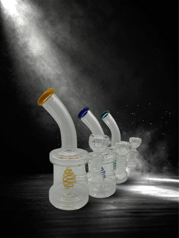 6” color wrap Perc Water Pipe