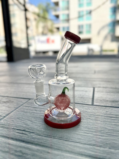 6” color Mouth Apple Water Pipe