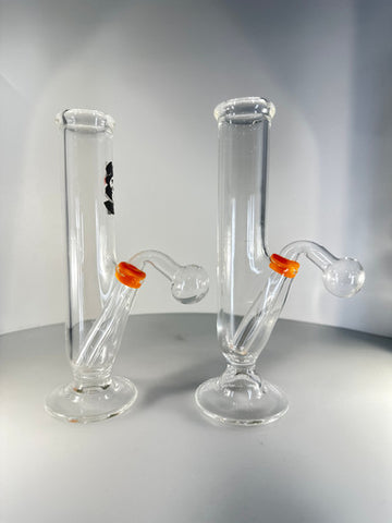 7.5” Clear Straight OB Water Pipe