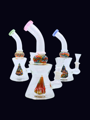 7" Reversable Cone Perk Water Pipe