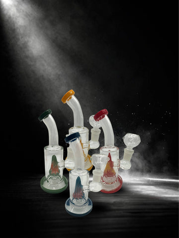 7” Cone Perc Wig Wag Water Pipe