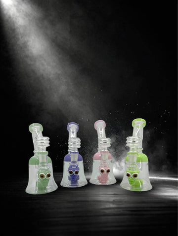 7” Ugly Face Slime Water Pipe