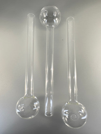 8” Clear 12mm Tube Clear OB (Pack of 10 $10)