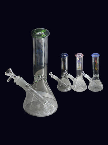 8” Color Mouth Beaker Water Pipe