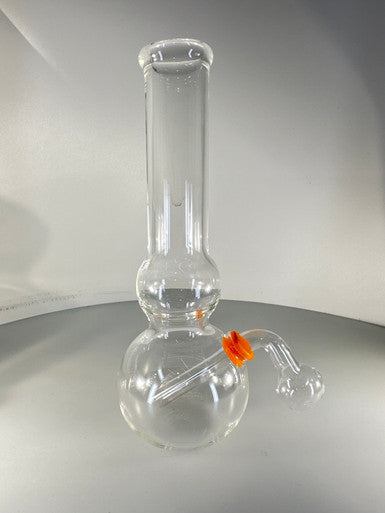 8” Double Ball Clear OB Water Pipe