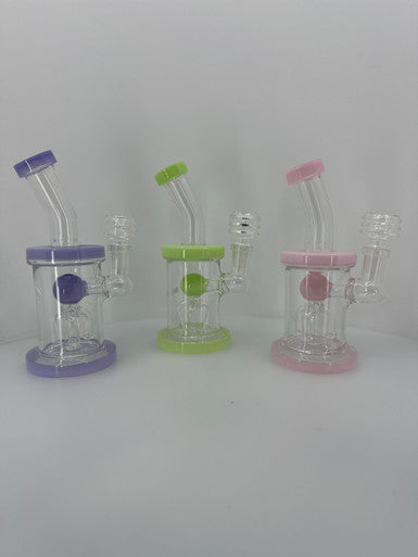 8” Tree Perk Slime Color Water Pipe