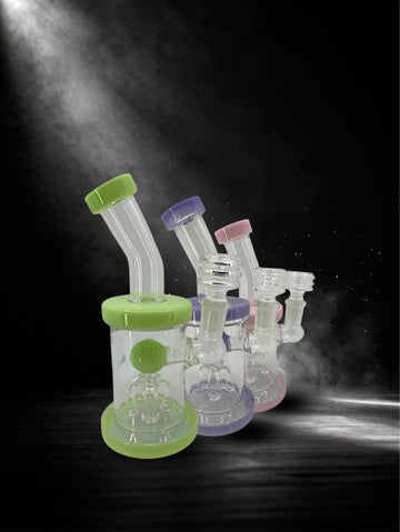 8” Tree Perk Slime Color Water Pipe