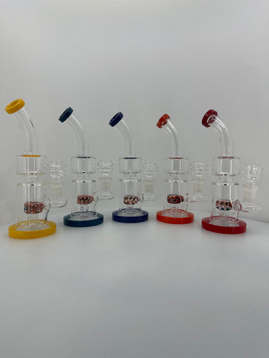 8” Wig Wag Perc Water Pipe
