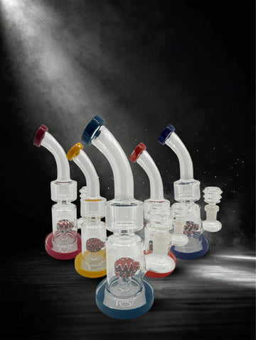 8” Wig Wag Perc Water Pipe