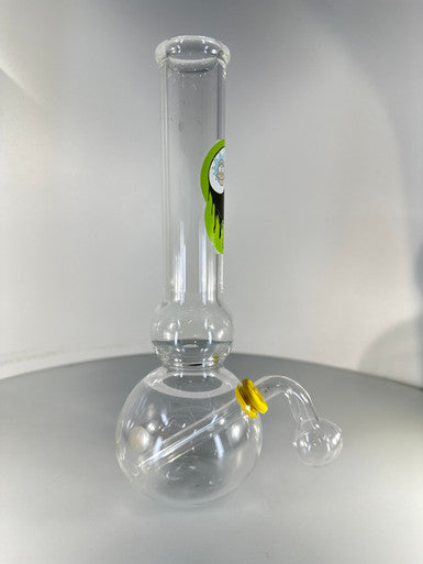 9” Clear Tall Double Ball OB Water Pipe