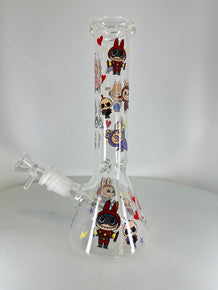 10” Character Printed Beaker Water Pipe Bongs