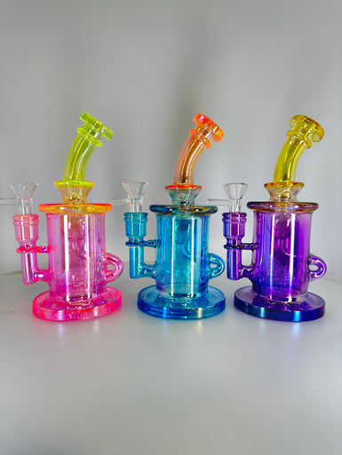 8” Electroplated Recycle Water Pipe Bong
