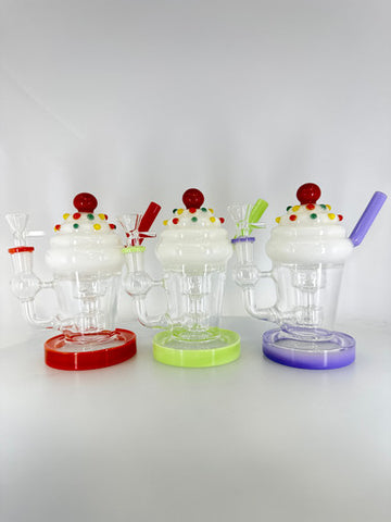 8” Fancy Cupcake Water Pipe Bong