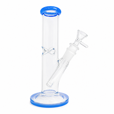 8” Color Mouth Straight Water Pipe