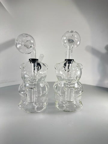 Clear Bear Shape OB Water Pipe